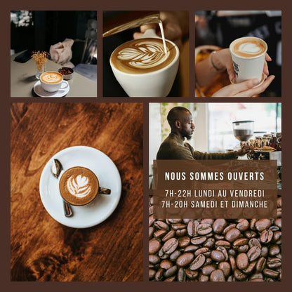 Gagnez du temps avec 10 posts Instagram & Facebook 100% modifiable. Valorisez votre savoir-faire de barista et fidélisez vos clients facilement !
